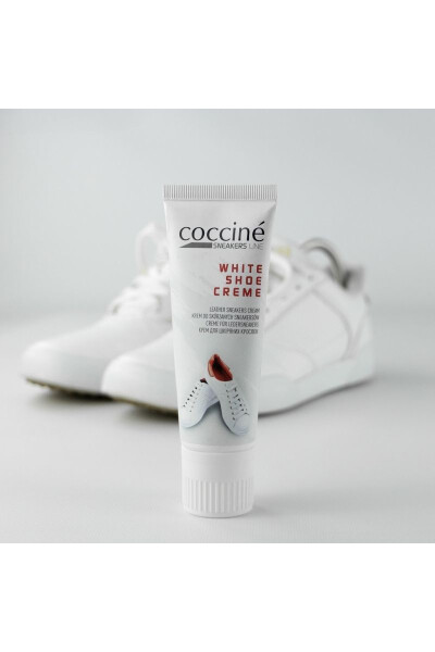 Výživný krém na obuv COCCINE WHITE SHOE CREAM Bílá