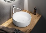 SAPHO - THIN umývadlo na dosku Ø38 cm, bielá mat WN548