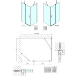POLYSAN - ZOOM obdĺžniková sprchová zástena 1500x700 L/P varianta ZL1315ZL3270
