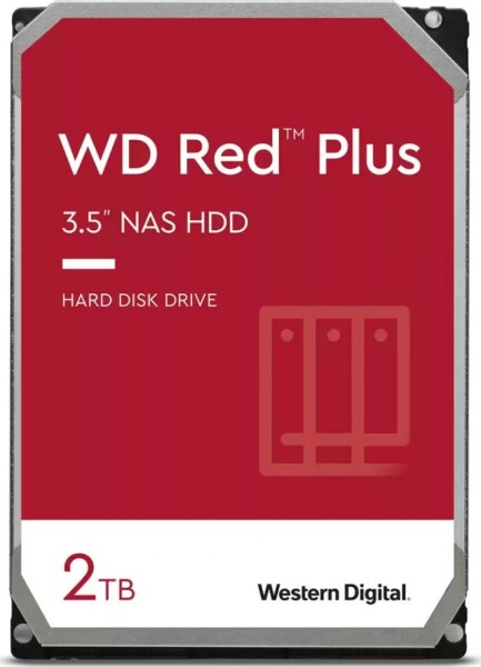 WD Red Plus 2TB 3.5'' SATA III (6 Gb/s) (WD20EFZX)