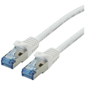 Roline 21.15.2863 RJ45 sieťové káble, prepojovacie káble CAT 6A S/FTP 3.00 m biela dvojžilový tienený, bez halogénov, samozhášavý 1 ks; 21.15.2863