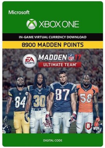 XONE Madden NFL 17: MUT 8900 Madden Points / Elektronická licencia / Herná mena (7F6-00050)