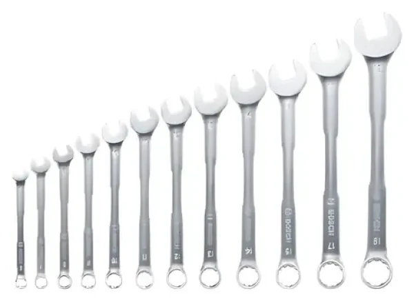 BOSCH Sada kombinovaných kľúčov 12 ks / Sada kľúčov / 6-19 mm / chróm-vanád / s organizérom (1600A02Z9D)