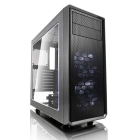 Fractal Design Focus G Window šedá / mATX / 2x 120mm / 1x USB3.0 / 1x USB2.0 / 2x Jack / priehľadná bočnica (FD-CA-FOCUS-GY-W)