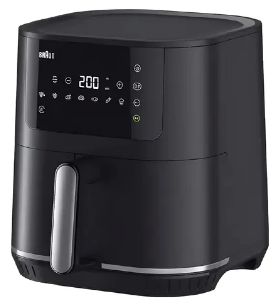 Braun Houshold MultiFry 5 HF 5034I čierna / Teplovzdušná fritéza / 6 l / 1700 W / dotykový LCD (0X12500022)