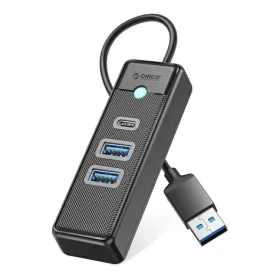 Orico PWC2U-U3 čierna / USB hub / 2x USB-A 3.0 / 1x USB-C 3.0 / kábel 1,8 m