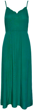 Pieces Dámske šaty PCNYA Long Line Fit 17135286 Pepper Green