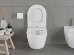 MEXEN/S - Carmen Závesná WC misa vrátane sedátka s slow-slim, duroplast, biela 30880400