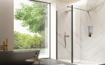 HOPA - Walk-in sprchovací kút LAGOS GRAFIT NEW 200 - Farba rámu - Grafit, Rozmer A - 130, Rozmer C - 200, Výplň - Číre bezpečnostné sklo - 8 mm BCLAGO13GCN2