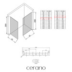 CERANO - Sprchová zástena Walk-in Crystal TL/P - 8 mm - bezvzperový systém - zlatá, mliečne sklo - 90x80x200 CER-8050BD5776