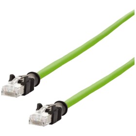 Metz Connect 142M2X55010 RJ45 sieťové káble, prepojovacie káble CAT 6A S/FTP 1.00 m zelená krytie PUR, odolný proti kyselinám, odolný proti ozónu, odolný proti; 142M2X55010