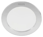 Philips Podhľadové LED svietidlo Diamond strieborné / 3,5 W / 300lm / 2700K / 9,5 cm / IP20 (SKL000350188)