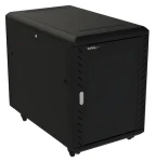 StarTech rack skriňa 15U čierna / Rozvádzač / voľne stojace / kolieska / 600×1000×796 mm / nosnosť 800 kg (RK1536BKF)