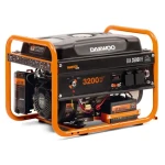 Daewoo GDA3500DFE Benzínová elektrocentrála / 3.2 kW / 2x 230 V / 18 L (GDA3500DFE)