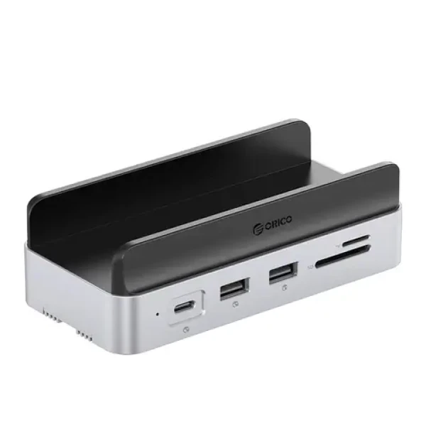 Orico MiniDock Dokovacia stanica strieborná / 3x USB-C + 3x USB-A + 1x HDMI + 1x LAN + SD/TF