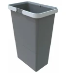 Elletipi SMALL 8 L Plastový kôš s rukoväťami sivá / bez veka / 34 x 15 x 22.5 cm (PTM SP34 C97 M)