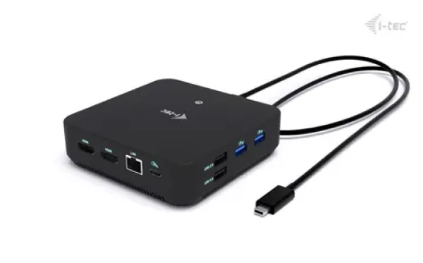 I-TEC USB-C DP Dual HDMI Docking Station / Dokovacia stanica / 2× HDMI 2.0 + 1× DisplayPort 1.4 / Power Delivery 100 W (C31TRIVIDPRO100W)