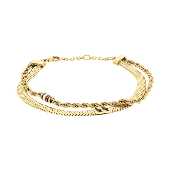 Tommy Hilfiger Dvojitý pozlátený náramok Layered 2780982
