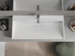 MEXEN - Ava umývadlo na dosku liaty mramor 100 x 46, biela 23011001