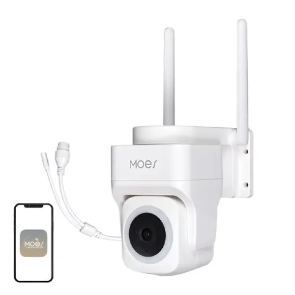 MOES WCM-B66 / Vonkajšia IP kamera / 3 MP / Wi-Fi / LAN / IP65 / microSD (WCM-B66-EU-MS)