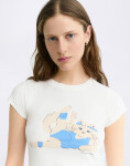 Thinking MU Meowrobics Mirna Tee WHITE M