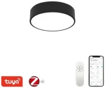 Immax NEO RONDATE SLIM SMART čierna / Stropné svietidlo / 25 cm / 18 W / Zigbee 3.0 TUYA (07200L)