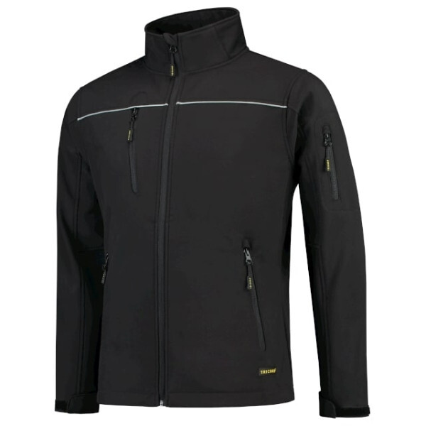 Luxusná unisex softshellová bunda čierna XL