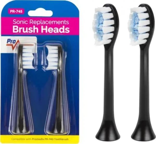 ProMedix PR-745 B čierna / Náhradné kefky / 2 ks / pre PR-740 (PR-745 B)
