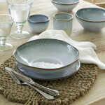 GREEN GATE Obedový tanier Philine Grey 20,2 cm