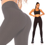 Curvy Girls Size! Sexy Highwaist Leggings Push-up black