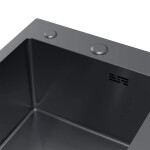 VELAZO VELAZO - Oceľový drez 58 x 48, grafit, odkvapkávač vpravo VELAZ5848LB