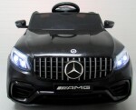 Mamido Elektrické autíčko Mercedes GLC63s s pohonom 4x4 a koženým interiérom, čierne