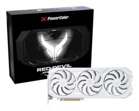 PowerColor Red Devil Radeon RX 9070 XT Spectral White 16GB / 3060 MHz / 16GB GDDR6 / 256-bit / 1x HDMI + 3x DP / 700W (RX9070XT 16G-E/OC/WHITE)