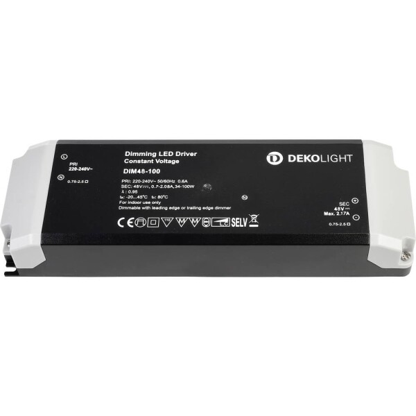 Deko Light 862274 napájací zdroj pre LED konštantné napätie 100 W 700 - 2080 mA 48 V/DC stmievateľný; 862274