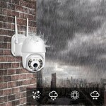 R2INVEST WIFI bezdrôtová otočná 2MPX full HD video monitorovacia kamera IR LED PIR