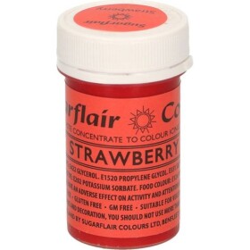 Gélová farba strawberry 25 g - Sugarflair - Sugarflair