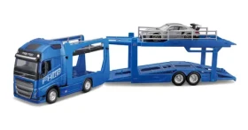 Bburago STREET FIRE Kamión s návesom Multicar Carrier Volvo FH16 + Porsche 911 GT2 RS 1:43