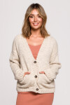 Dámsky Cardigan BK074 Beige - BeWear L/XL béžová