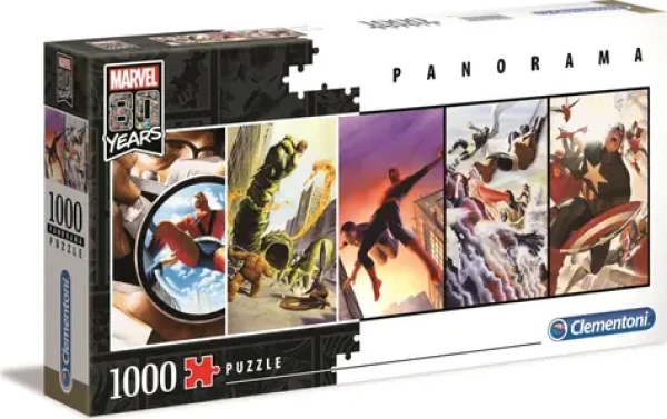 Clementoni Panoramatické PUZZLE 80 rokov Marvelu