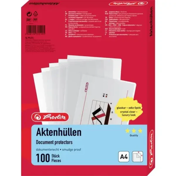 Herlitz Obal na spisy / štandard / 100 ks (10843746)