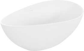 MEXEN - Parma voľne stojaca vaňa z liateho mramoru 160 x 95, biela mat 57231609500