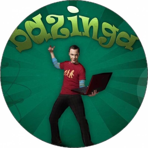 Jedldý papír The Big Bang Theory - Teória veľkého tresku Sheldon Bazinga 19,5 cm - Pictu Hap - Pictu Hap
