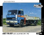 RETRO-AUTA Puzzle TRUCK č.2 Liaz 110.031 Korba s rukou HR 3001 (1985-1993)
