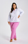 Taro Yolanda 3462 long/r 2XL-4XL Z25/26 dámske pyžamo modrá 3xl