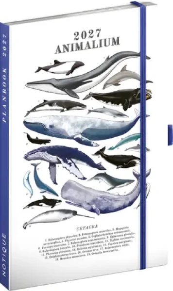 NOTIQUE Planbook Marine Life 2027 / Diár a zápisník / 13 × 21 cm / medzinárodné sviatky