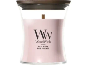Woodwick Rose Blush sviečka malá (5038581179414)