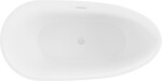 MEXEN/S - Eos voľne stojaca vaňa 150 x 75, biela, sifón a prepad biela 52471507500-20