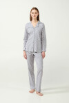 Vamp - Pyžamo na gombíky 21452 - Vamp light gray L