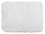 MSV MICROFIBER biela / Kúpeľňová predložka / 50 x 70 cm / polyester / protišmyková
