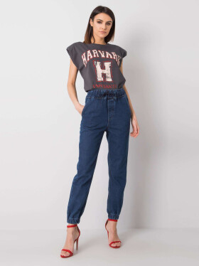 Dámske vysokým 2882 RUE PARIS 30 jeans-modrá